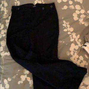 Navy blue trousers